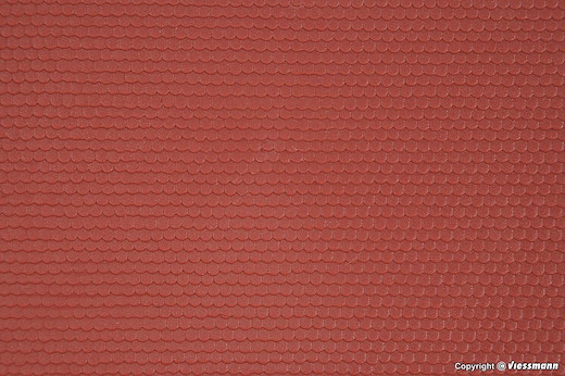 H0 Biberschwanzdach.20x12cm