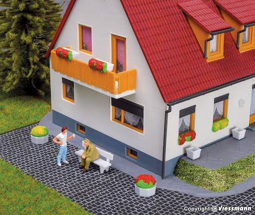 H0 Deko-Set Gartenausstattung