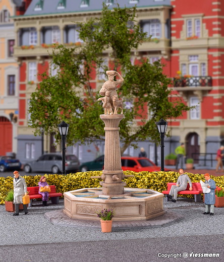 H0 Deko-Set Brunnen