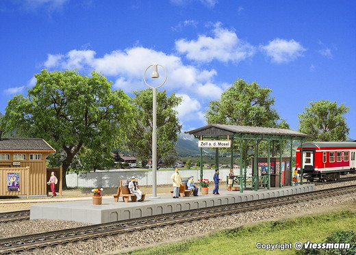H0 Bahnsteig Zell inkl. LED
