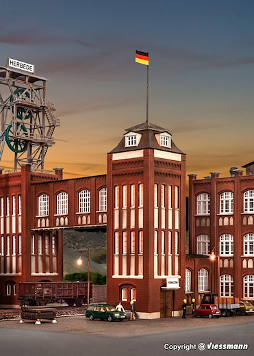 H0 Verwaltungsturm mit Ueberg