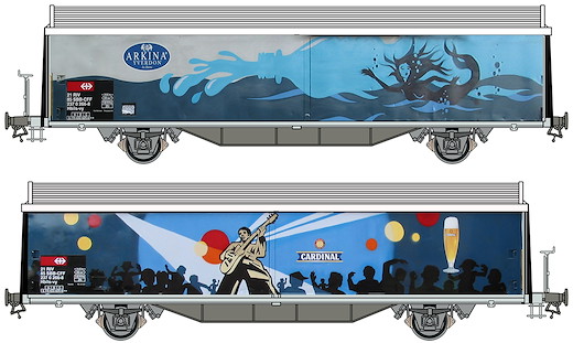 SBB Schiebewandwagen Hbils-vy Arkina / Cardinal