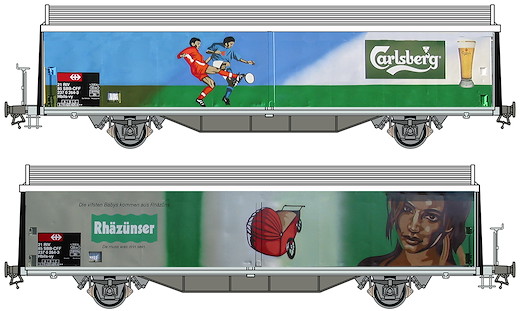 SBB Schiebewandwagen Hbils-vy Carlsberg / Rhäzünser