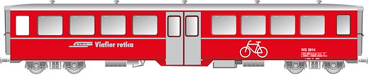 RhB Fahrradwagen WS3914 rot