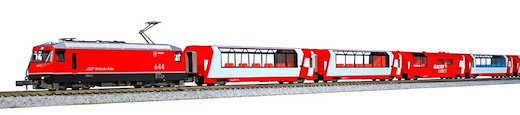 Glacier Express Grundeinheit (Lok & 2 Wagen), RhB