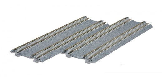 Gleis, 2-gleisig, mit Betonschwellen, gerade, 186 mm / 20-012