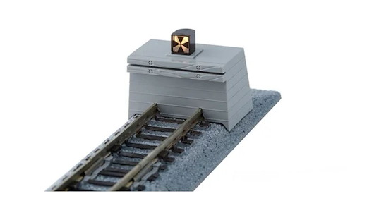 Prellbock beleuchtet Beton mit Gleis 66 mm / 20-063