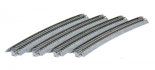 Gleis gebogen R 718-15° / 20-150
