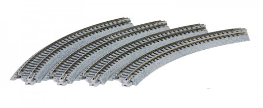 Gleis gebogen R216-45° / 20-170
