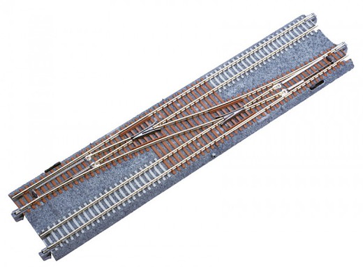 Doppelgleis mit Weiche rechts 248 mm / 20-231