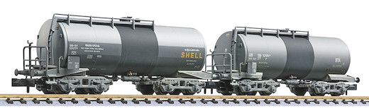 SBB-CFF 2-tlg. Set, 4-achs. Kesselwagen, B.T.A., Ep.III