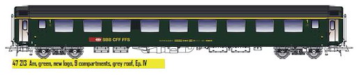 SBB Am UIC-X RIC graues Dach  Ep IV