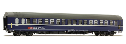 SBB T2S  Schlafwagen blau m weisser linie Ep. IV-V