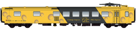SBB WR EW I  gelb Le Buffet Suisse Chäs Express