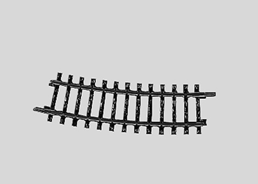 Gebogenes Gleis 15° Radius 1 - 360mm