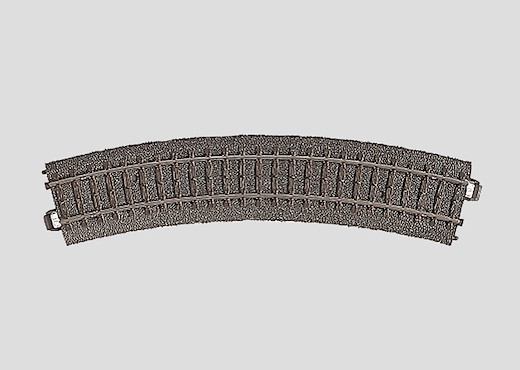 Gebogenes Gleis 30° Radius 1 - 360mm