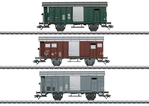 Güterwagen-Set mit gedeckten Güterwagen K3, SBB