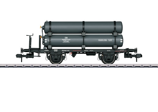 Dienstgutkesselwagen mit Gasbehältern, DB