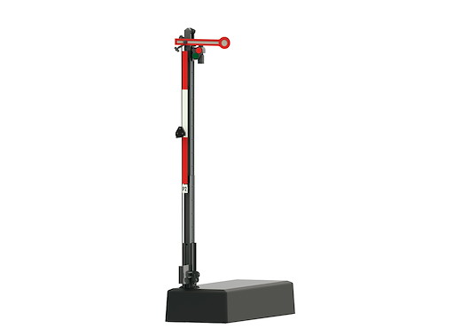 Hauptsignal mit Schmalmast Hp 0 / Hp 1