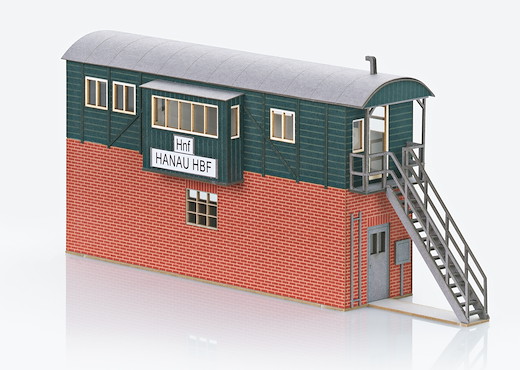 Bausatz Behelfsstellwerk Hanau Hbf
