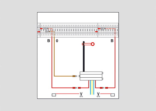 Signal-Anschlussgarnitur zum C-Gleis, 100 cm