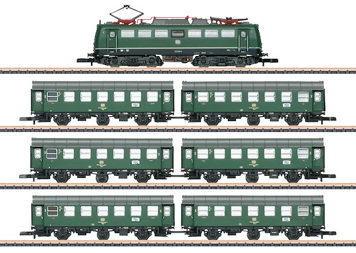 Zugpackung "Ferienreisezug" mit Elektrolokomotive BR 140, DB