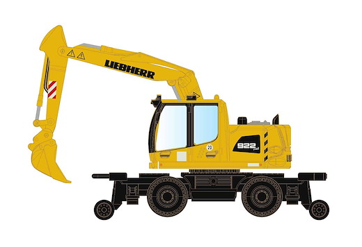 Liebherr A922 Rail 2-Wege Bagger mit Greifer
