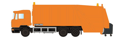 MAN F90 Müllwagen neutral, orange