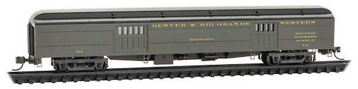 Baggage Car DRGW #742