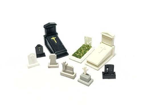 Friedhof mit christlichen Gräbern