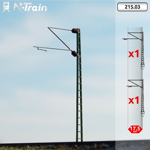 DB - Gittermasten mit Re160 Ausleger - S (2 St.)