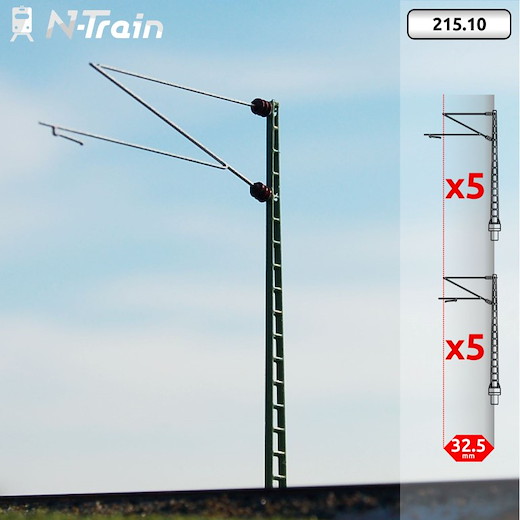 DB - Gittermasten mit Re160 Ausleger - XL (10 St.)