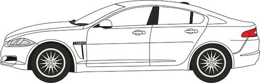 Jaguar XF white