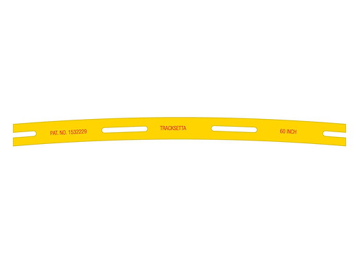 H0 Gleisbau-Schablone, R 1524 mm