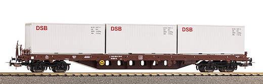 Containerwagen Rs DSB IV mit 3x 20' Containern DSB