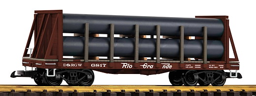 G Flachwagen mit Rohrladung D&RGW