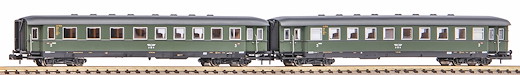 N 2er Set Schürzeneilzugwagen 2./3. Klasse und 3. Klasse DRB II