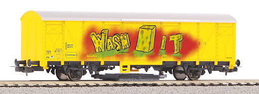 Schienenreinigungswagen SBB VI mit Graffiti