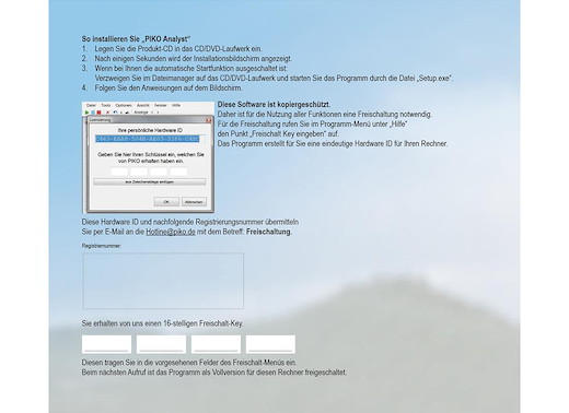 Software für PIKO H0 Messwagen 55050 (CD-ROM) "PIKO Analyst"