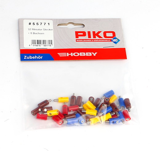 Stecker Miniatur 32 Stück + 8 Buchsen