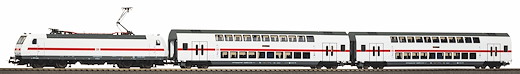 Start-Set mit Bettung Personenzug BR 146 mit 2 IC Doppelstockwagen, DB