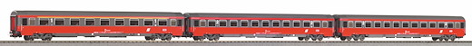 3er Set Schnellzugwagen Eurofima 1x 1. Klasse + 2x 2. Klasse ÖBB IV