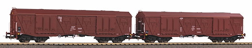2er Set Grossraumgüterwagen 401Ka PKP V