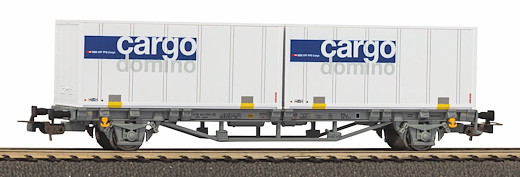 Containertragwagen Cargo Domino SBB V 2x20' Container, AAE