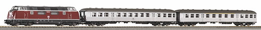PIKO SmartControlwlan Set mit Bettungsgleis DB IV Personenzug