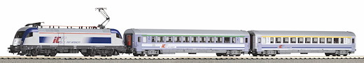 PIKO SmartControlwlan Set mit Bettungsgleis PKP Intercity V Personenzug