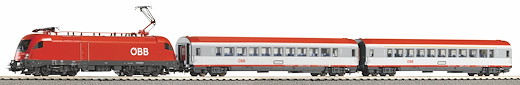 PIKO SmartControlwlan Set mit Bettungsgleis ÖBB V Personenzug