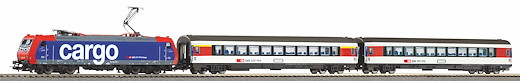 PIKO SmartControlwlan Set mit Bettungsgleis SBB VI Personenzug
