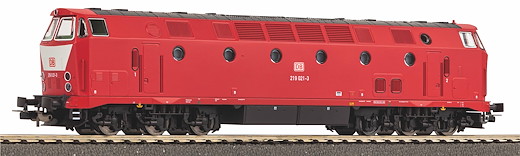 Sound-Diesellok BR 219 Licht oben mit Latz DB AG V Wechselstrom, inkl. PIKO Sound-Decoder
