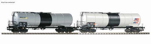 SNCF 2 4-achsige Tankwagen MILLET Ep. V